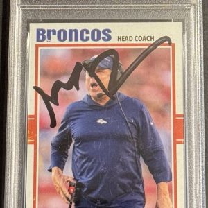 Sean Payton Signed Autographed Denver Broncos Custom Card PSA/DNA Slabbed