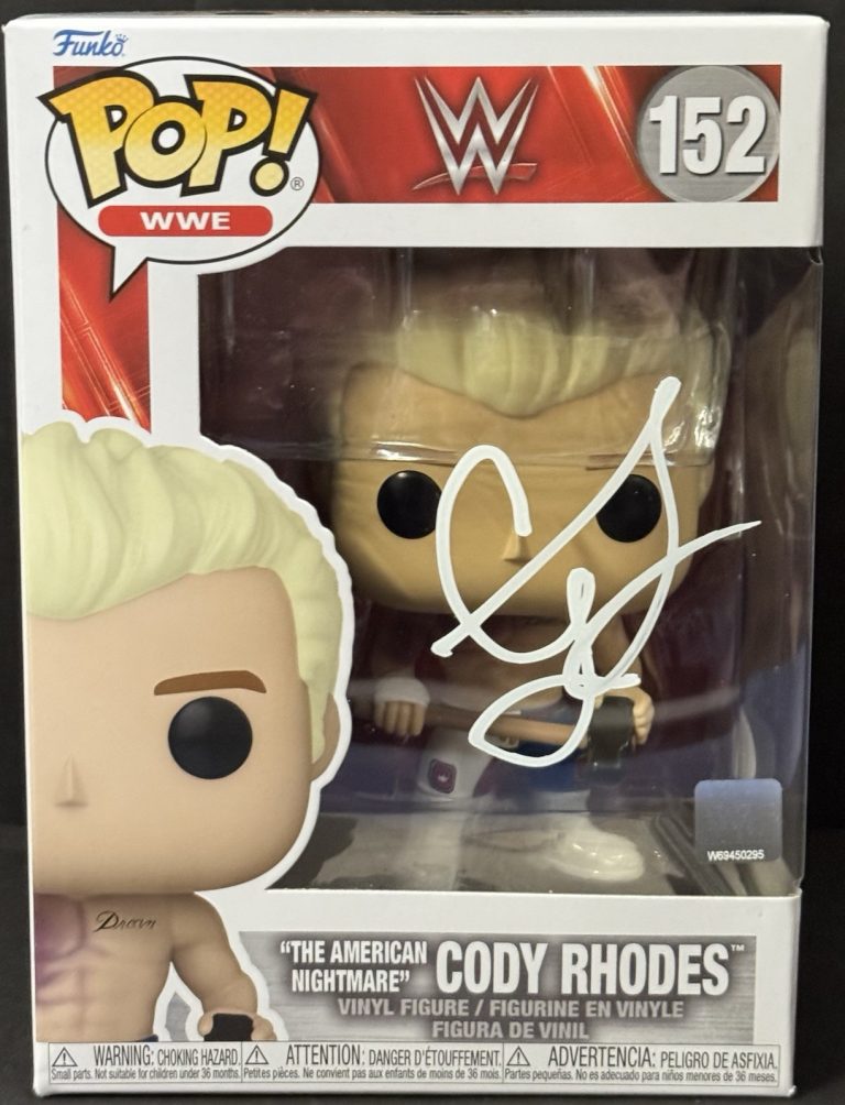 Cody Rhodes Signed Funko Pop #152 JSA COA Autograph WWE American Nightmare