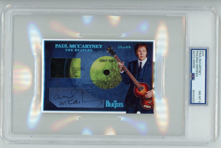 PSA/DNA Paul McCartney Autographed Limited Edition Abbey Road Card Beatles