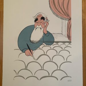 AL HIRSCHFELD HAND SIGNED 18x24 LINE KING COLOR LITHOGRAPH   63/190    VERY RARE