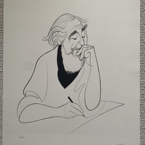 AL HIRSCHFELD SIGNED SELF PORTRAIT AT 98 ARTIST PROOF   30/30   MARGO FEIDEN COA