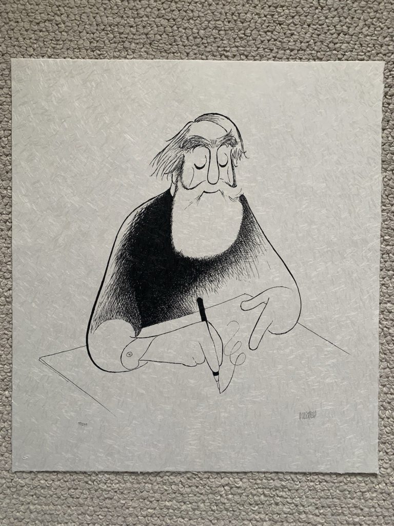 AL HIRSCHFELD SIGNED SELF PORTRAIT AT 99 LITHOGRAPH      99/299       FEIDEN COA
