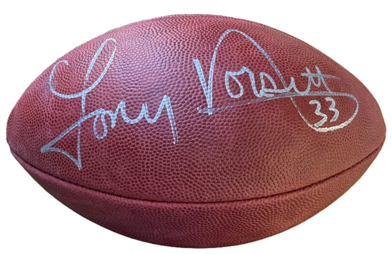 Tony Dorsett Signed Leather The Duke NFL Game Football Tristar Sports