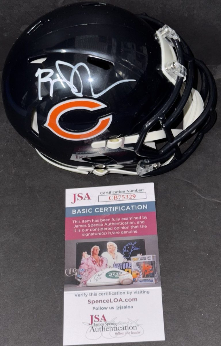 Ben Johnson Signed Autographed Chicago Bears Mini Helmet JSA COA New Head Coach