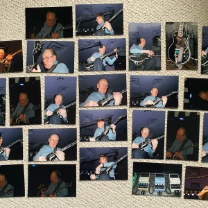 25 ORIGINAL CANDID PHOTOS FROM LES PAUL CONCERT IN NYC JAZZ CLUB     FRONT ROW
