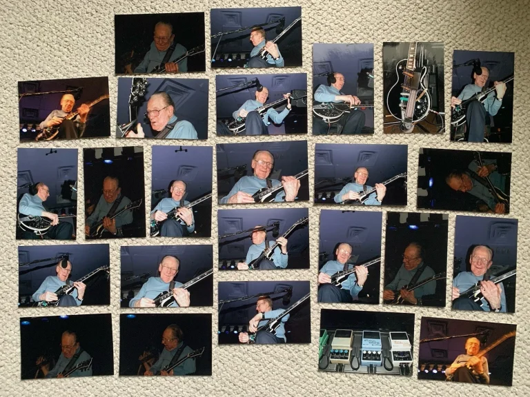 25 ORIGINAL CANDID PHOTOS FROM LES PAUL CONCERT IN NYC JAZZ CLUB     FRONT ROW COLLECTIBLE MEMORABILIA