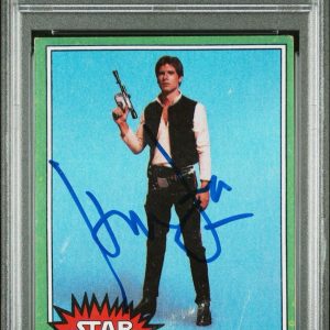 1977 Topps Star Wars #260 Harrison Ford Signed Han Solo Rookie PSA AUTO 10 RC