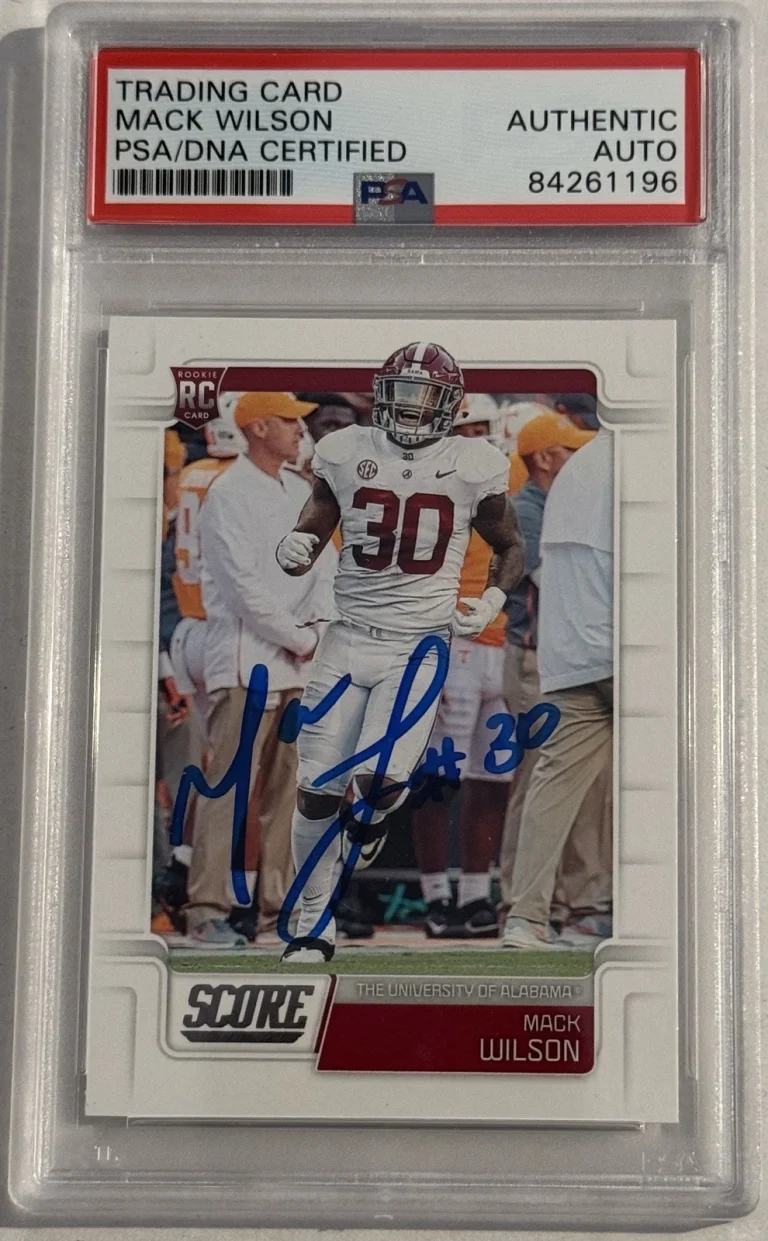 Mack Wilson Signed Autographed 2019 Score Rookie Card Cleveland Browns Psa/Dna