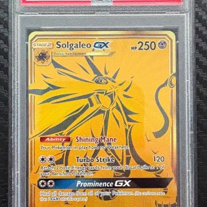 2019 Pokemon Black Star Promo Hidden Fates #SM104a Solgaleo GX PSA 9