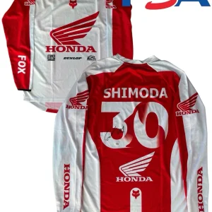 Jo Shimoda Signed Honda HRC Racing Supercross 30 Jersey PSA AUTO Motocross KANJI
