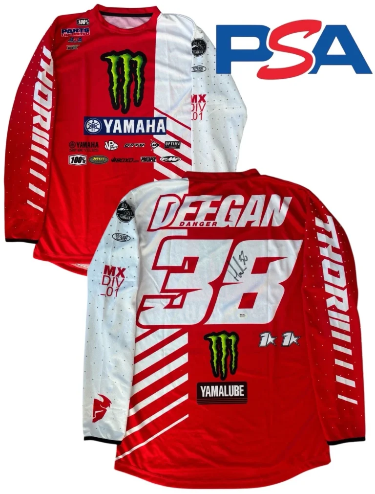 Haiden Deegan Signed Monster Yamaha Supercross #38 Jersey PSA AUTO Motocross SMX
