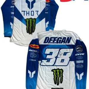 Haiden Deegan Signed Monster Yamaha Supercross #38 Jersey PSA AUTO Motocross SMX