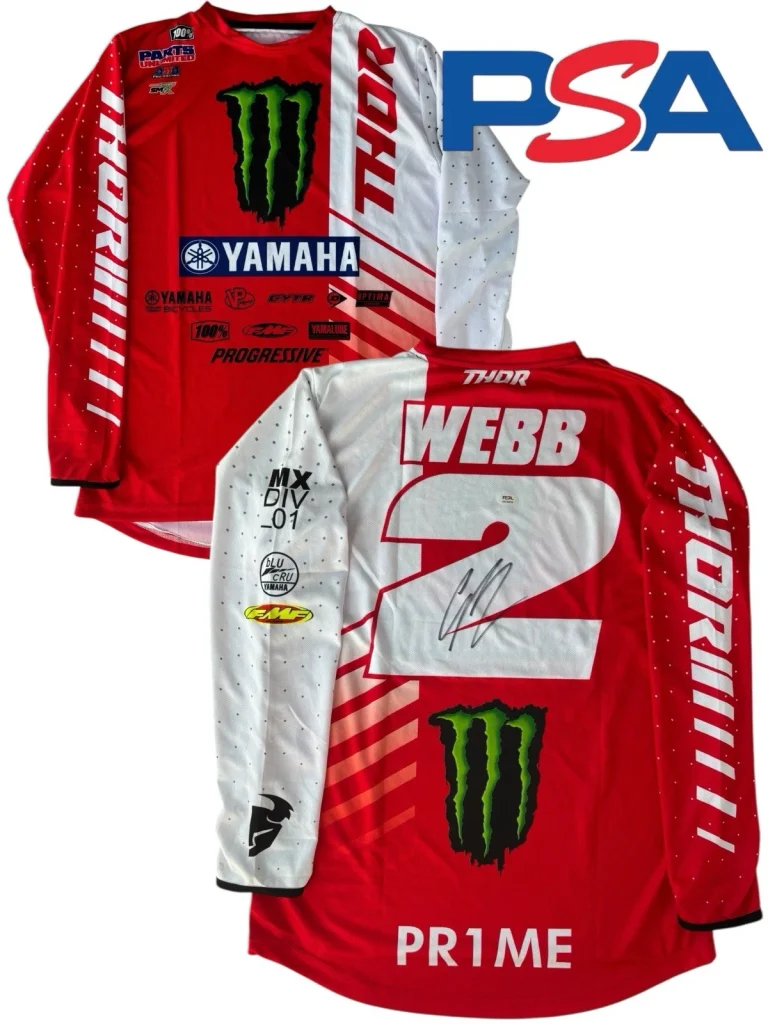 Cooper Webb Signed Monster Yamaha Supercross #2 Jersey PSA AUTO Motocross SMX