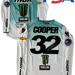 Justin Cooper Signed Monster Yamaha Supercross #32 Jersey PSA AUTO Motocross SMX