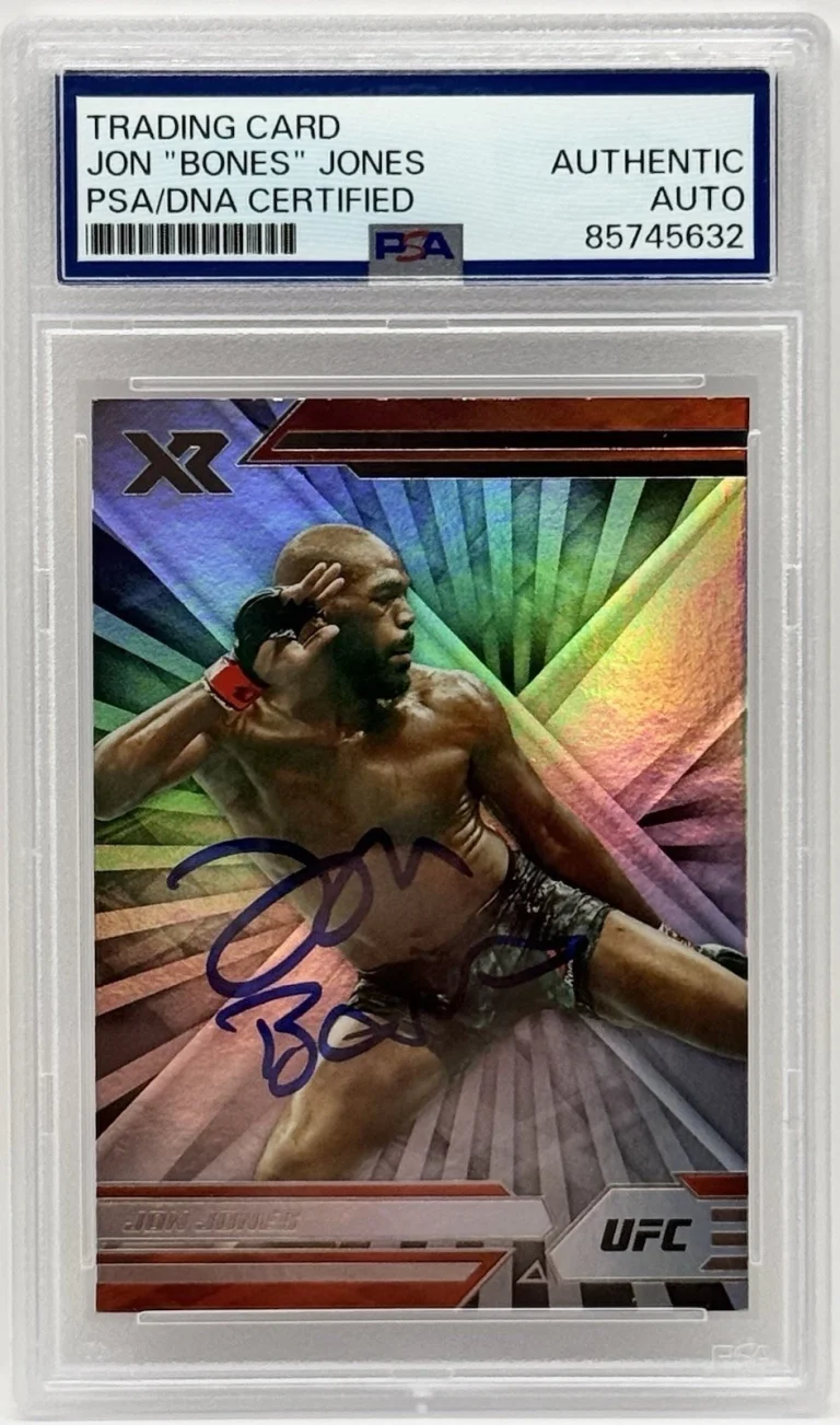 Jon Bones Jones Signed 2022 Chronicles XR UFC Card PSA/DNA Slabbed