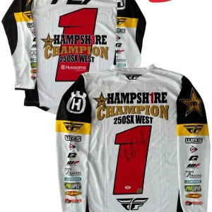 RJ Hampshire Signed 250SX Champion Supercross #1 Jersey PSA AUTO Motocross SMX