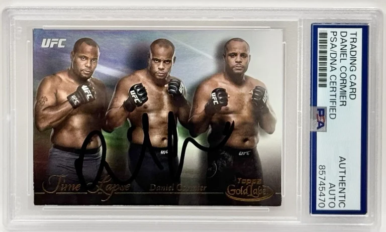 Daniel Cormier Signed 2024 Topps Gold Label Time Lapse UFC Card PSA/DNA Slabbed