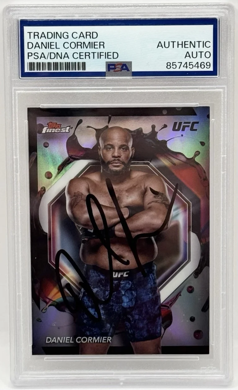 Daniel Cormier Signed 2024 Topps Finest Rare Refractor UFC Card PSA/DNA Slabbed