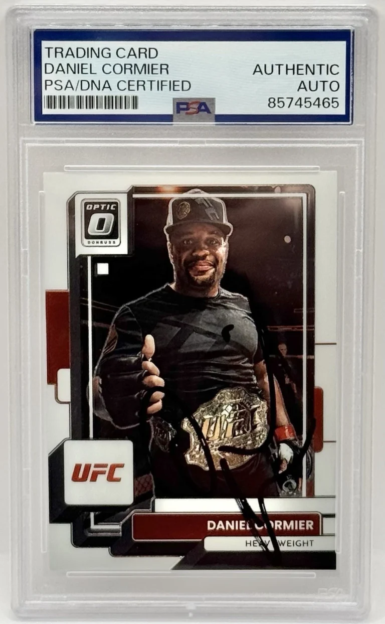 Daniel Cormier Signed 2023 Donruss Optic UFC Card PSA/DNA Slabbed