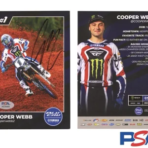 Cooper Webb Signed 2026 Monster Yamaha Racing Card Supercross PSA AUTO #1 SMX