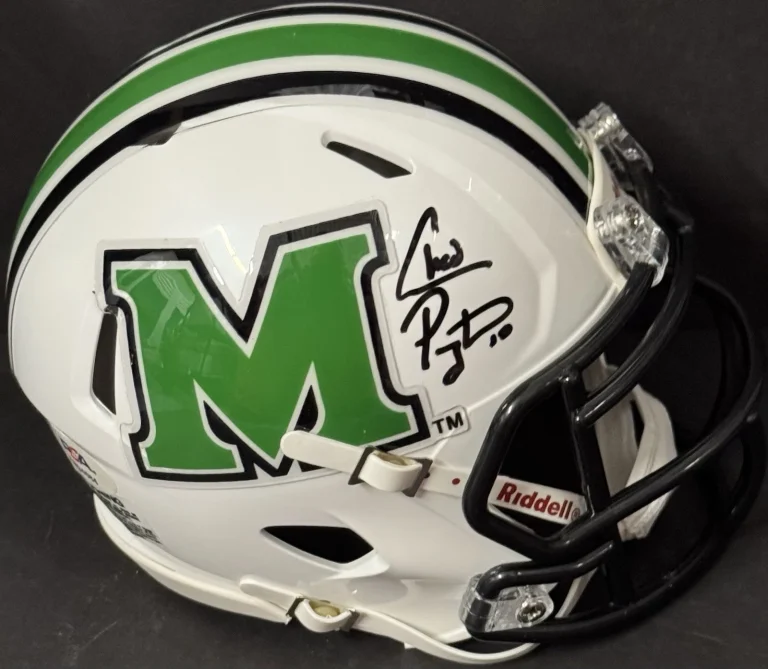 Chad Pennington Signed Autographed Marshall Thundering Herd Mini Helmet PSA/DNA