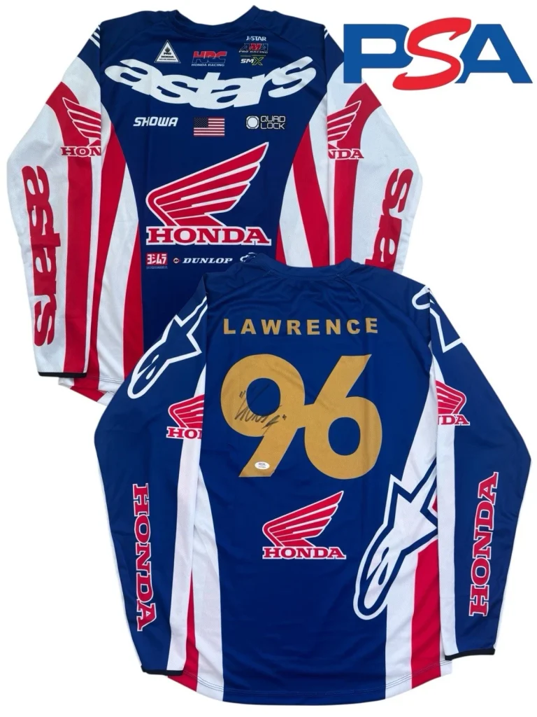 Hunter Lawrence Signed Honda HRC Racing #96 Supercross Jersey PSA AUTO Motocross