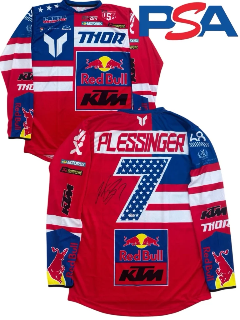 Aaron Plessinger Signed Red Bull Motocross Of Nations #7 Jersey PSA AUTO MXON