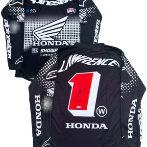 Jett Lawrence Signed Honda HRC Racing #1 Supercross Jersey PSA AUTO Motocross