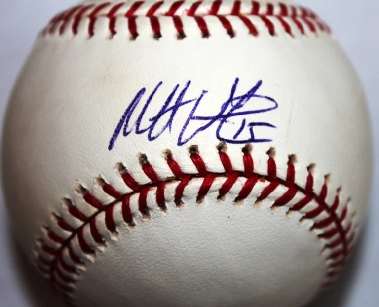 MATT WIETERS SIGNED RAWLINGS MLB BASEBALL ST LOUIS CARDINALS ORIOLES COA