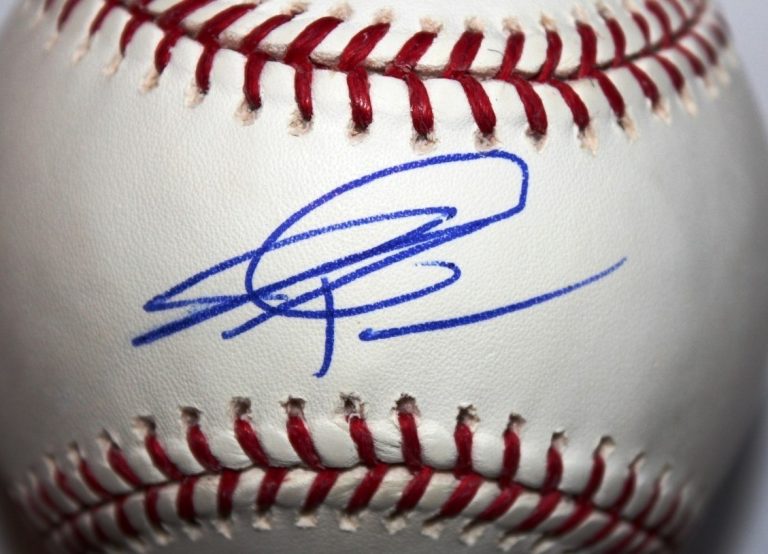 JACOB TURNER SIGNED RAWLINGS MLB BASEBALL DETROIT TIGERS CUBS MARLINS COA