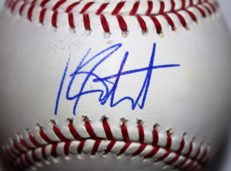 KOHL STEWART SIGNED RAWLINGS MLB MAJOR LEAGUE BASEBALL TWINS ORIOLES COA