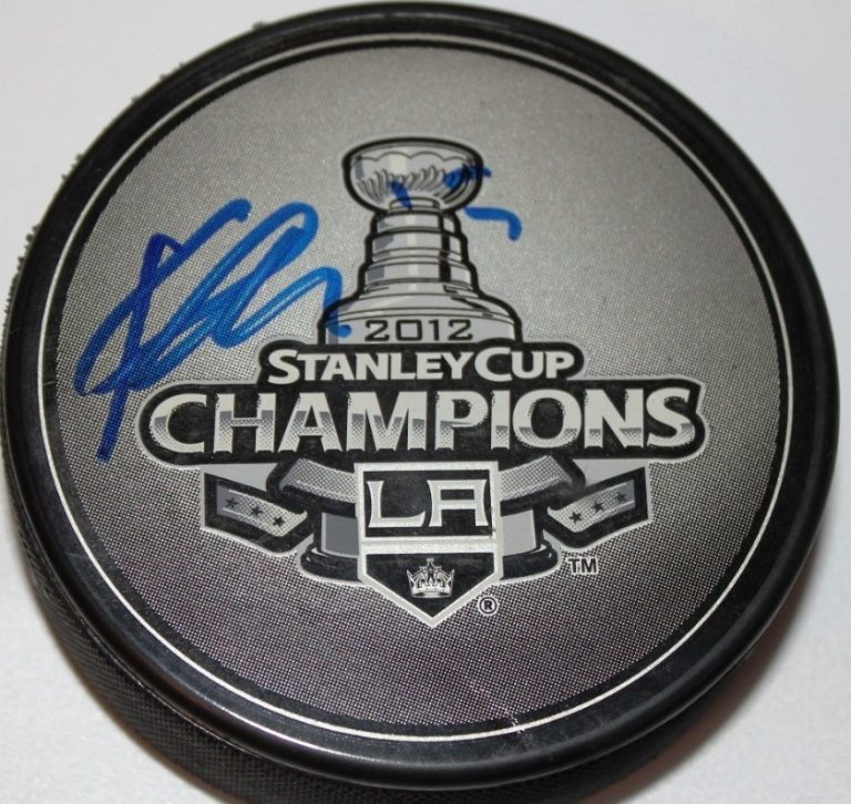 KYLE CLIFFORD SIGNED LOS ANGELES KINGS 2012 STANLEY CUP CHAMPS PUCK W/CASE COA