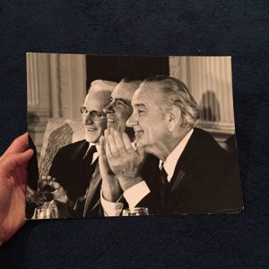 1970 Richard Nixon U.S. President Type I Official White House Photo With LBJ