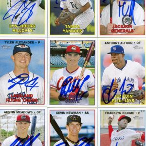 AUSTIN MEADOWS SIGNED 2016 TOPPS HERITAGE MINORS PROSPECT ROOKIE CARD AUTO