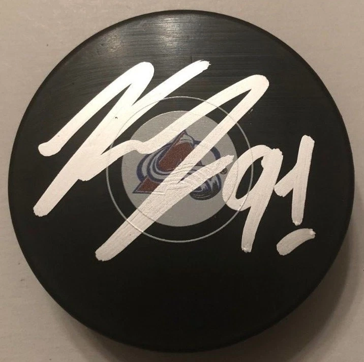 VLADISLAV KAMENEV SIGNED COLORADO AVALANCHE PUCK W/CASE COA