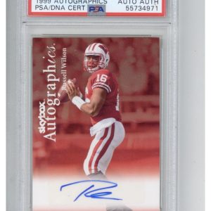 2012 Fleer Retro 1999 Autographics Russell Wilson Auto PSA 8