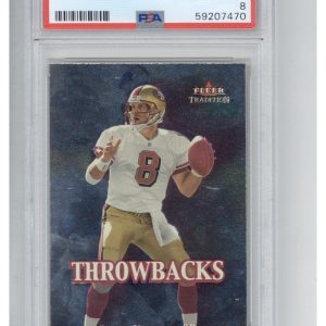 2000 Fleer Throwbacks 4 Steve Young PSA 8