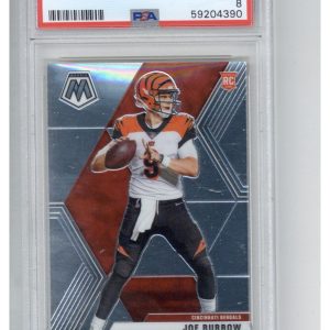 2020 Panini Mosaic 201 Joe Burrow PSA 8