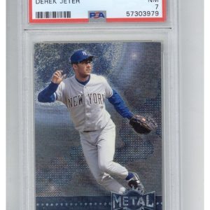 1996 Metal Universe 87 Derek Jeter PSA 7
