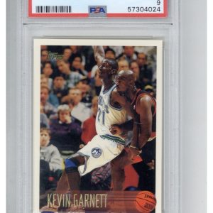 1996 Topps 45 Kevin Garnett PSA 9