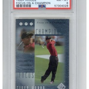 2001 SP Authentic Focus on A Champion FC8 Tiger Woods PSA 8