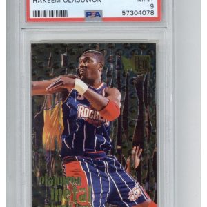 1996 Metal 142 Hakeem Olajuwon PSA 9