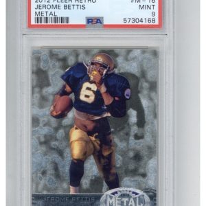 2012 Fleer Retro Metal M-16 Jerome Bettis PSA 9