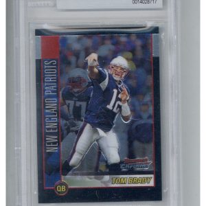 2002 Bowman Chrome Tom Brady BGS 9