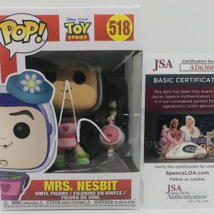 TIM ALLEN SIGNED MRS NESBIT POP FUNKO FIGURE TOY STORY BUZZ LIGHTYEAR PROOF JSA