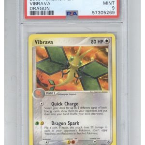 2003 Pokemon EX Dragon 22 Vibrava PSA 9