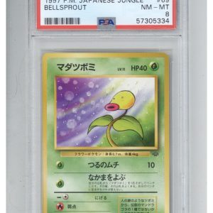 1997 Pokemon Japanese Jungle 69 Bellsprout PSA 8