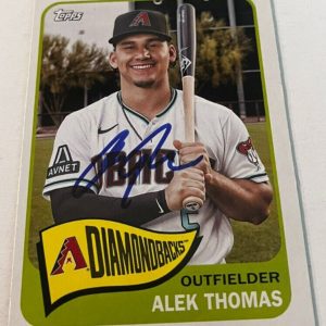 ALEK THOMAS SIGNED 2023 TOPPS ARCHIVES BASEBALL CARD AUTO