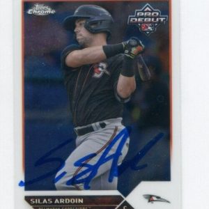 SILAS ARDOIN SIGNED 2023 TOPPS PRO DEBUT CHROME BASEBALL CARD AUTO