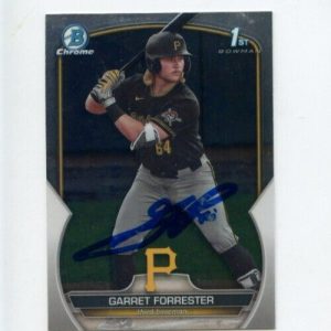 GARRET FORRESTER SIGNED 2023 BOWMAN CHROME DRAFT CARD AUTO